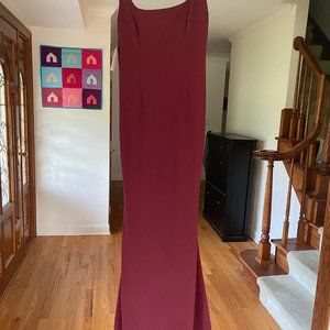 Katie May BHLDN Lucy Dress, Bordeaux, Sz 10
